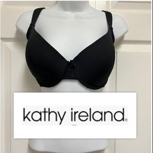 KATHY IRELAND Black Underwire Bra
